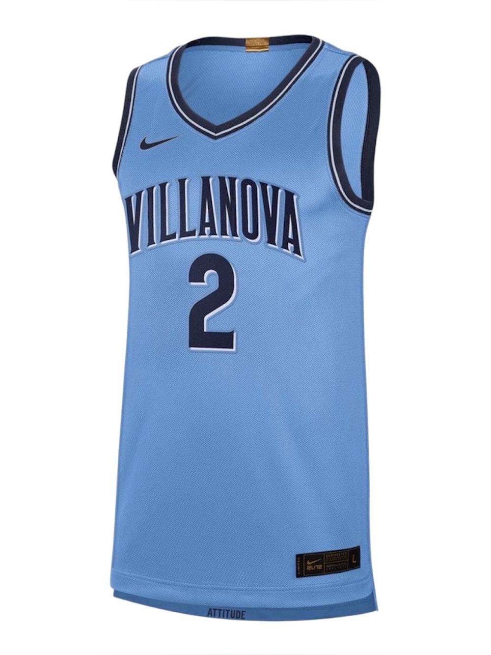 Nike Elite Villanova Wildcats Light Blue Stitched NCAA Basketball Jersey Mens S